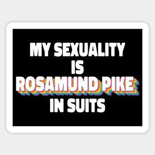 Rosamund Pike In Suits Sticker